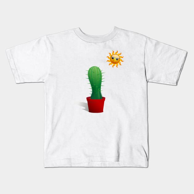 Cactus Power Kids T-Shirt by merysam